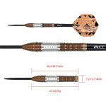 Darts szett One80 Luxor Delta steel 21g 90% wolfram