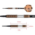 Darts szett One80 Luxor Zeta soft 20g 90% wolfram
