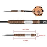 Set darts One80 Luxor Zeta steel 25g 90% wolfram