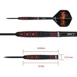 Darts szett One80 steel Wraith W03, 23g 90% wolfram