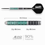 Darts szett steel One80 Ludo Le Mat 22g, 90% wolfram