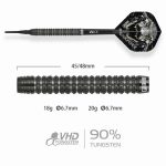 Darts szett soft One80 Crocforce CF1, 20g 90% wolfram