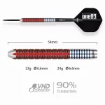 Darts szett steel One80 Alexis Toylo Coolcat II, 24g 90% wolfram