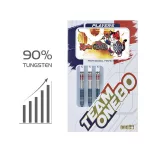 Darts szett steel One80 Kevin Chatte, 22g 90% wolfram