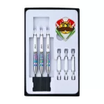 Darts szett steel One80 Mamo Massimo V2, 22g 90% wolfram