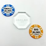 Pókerzseton készlet 500 db-os, számozott, Laser 11,5 grammos zsetonokkal, 100% plasztik kártyával