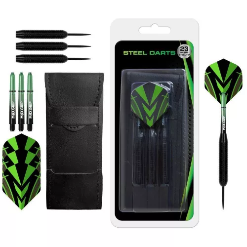 Darts szett steel XQ Max Silver Coated, 23g, brass