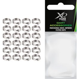 Darts fém szorítógyűrű XQ Max, ezüst 24db