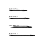 Darts fémhegy Harrows Quick Point Micro Grip fekete, 30mm