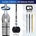 Darts fémhegy Harrows Quick Point Micro Grip fekete, 40mm