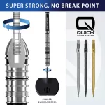 Darts fémhegy Harrows Quick Point Micro Grip arany, 30mm