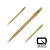 Darts fémhegy Harrows Quick Point Micro Grip arany, 35mm