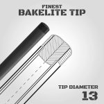 Pool Biliárd Rhino Komet II. Kezdő dákó  carbon spiccel 13mm