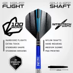 Dart szett Red Dragon steel Razor Edge, 85% wolfram, 26g