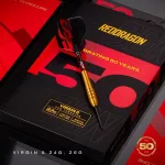 Dart szett steel Red Dragon Darts 50 Years - Golden Virgin 5, 24g 90% wolfrám