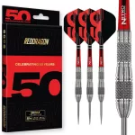 Dart szett steel Red Dragon Darts 50 Years - Grizzly 4, 25g 90% wolfrám
