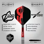 Dart szett steel Red Dragon Darts 50 Years - Grizzly 4, 25g 90% wolfrám