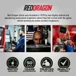 Dart szett steel Red Dragon Darts 50 Years - Grizzly 4, 25g 90% wolfrám