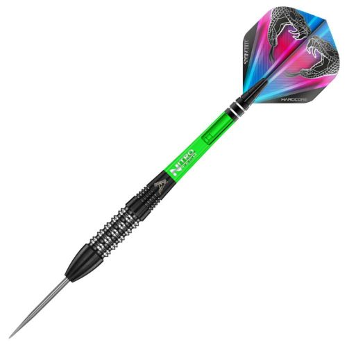 Dart szett Red Dragon steel Peter Wright, Snakebite Black strike 90% wolfram, 24g