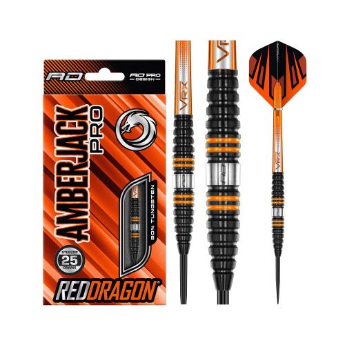 Dart szett steel Red Dragon Amberjack Pro 2, 25g 90% wolfram