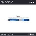 Dart szett steel Red Dragon Gerwyn Price Glacier 24g, 90% wolfrám