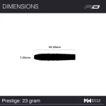 Dart szett steel Red Dragon Luke Humphries Prestige 23g, 90% wolfrám