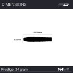 Dart szett steel Red Dragon Luke Humphries Prestige 24g, 90% wolfrám