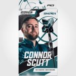 Dart szett steel Red Dragon Connor Scutt 22g, 90% wolfrám