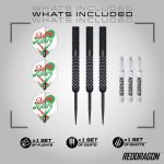 Dart szett steel Red Dragon Bullhitters V1, 23g 90% wolfrám