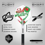 Dart szett steel Red Dragon Bullhitters V1, 23g 90% wolfrám