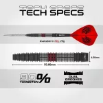 Darts szett steel Red Dragon SP Jonny Clayton Hiraeth, 23g 90% wolfram