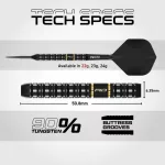 Darts szett steel Red Dragon SP Ascend Parallel, 22g 90% wolfram