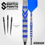 Darts szett steel Red Dragon SP Gerwyn Price Gezzy Blue, 23g 90% wolfram