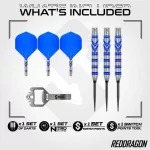 Darts szett steel Red Dragon SP Gerwyn Price Gezzy Blue, 26g 90% wolfram