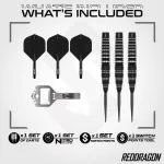 Darts szett steel Red Dragon SP Sable Bomb, 22g 90% wolfram