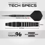 Darts szett steel Red Dragon SP Sable Bomb, 26g 90% wolfram