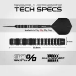 Darts szett steel Red Dragon SP Sable Parallel, 22g 90% wolfram