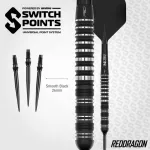 Darts szett steel Red Dragon SP Sable Parallel, 24g 90% wolfram