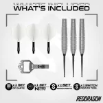 Darts szett steel Red Dragon SP Luke Humphries TX1 Pioneer, 22g 90% wolfram