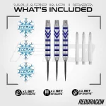 Darts szett steel Red Dragon Gerwyn Price, 21g brass réztestű
