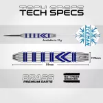Darts szett steel Red Dragon Gerwyn Price, 21g brass réztestű