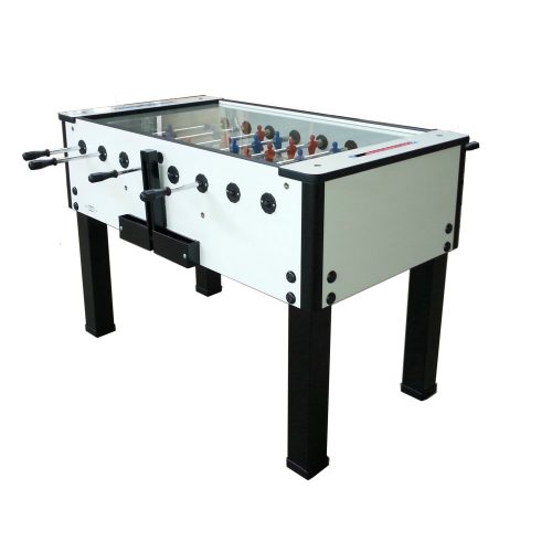 Csocsó asztal, SARDI FAXE, üveges, teleszkópos rudazattal, érmevizsgáló nélkül, 5'-ös méret