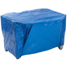Csocsó takaró, műanyag, kék, kültéri asztalokhoz
