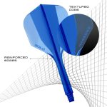 Darts toll és szár egyben Harrows Solo kék, No6 toll és rövid szár