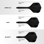 Darts toll és szár egyben Harrows Solo fekete, No6 toll és közepes szár