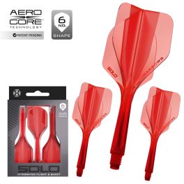   Darts toll és szár egyben Harrows Solo piros, No6 toll és közepes szár