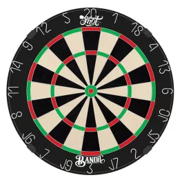 Darts tábla, Shot Bandit, élezett dróttal, verseny minőségű, sisalból (készlet erejéig)