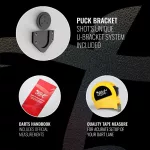 Darts tábla, Shot Bandit, élezett dróttal, verseny minőségű, sisalból (készlet erejéig)