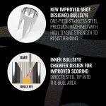 Darts tábla, Shot Bandit, élezett dróttal, verseny minőségű, sisalból