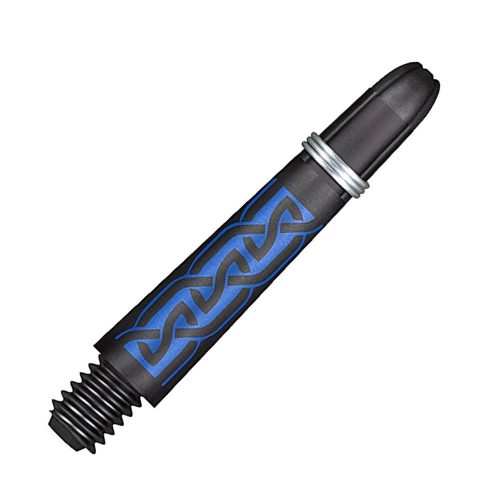 Dart szár Shot Koi Carbon Helioknot, kék, rövid, 35mm-es